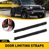 For Jeep Wrangler Jk Jku Jl Jt 2Pcs Black Door Limiting Check Straps With Zipper