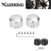 Motorcycle Adjustable Covers for Harley Sportster Front Axle Nut Bolt Cover Cap 883 1200 Dyna VRSCA V Rod 02-06 CVO Softail Part