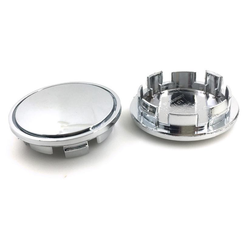 4 шт./компл., 65 мм, крышка ступицы центра колеса автомобиля, черная хромированная пустая крышка обода без логотипа, подходит для V/W, сменные аксессуары для автостайлинга