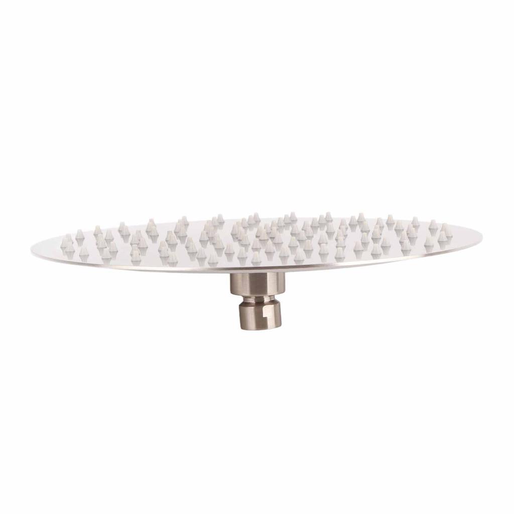 Круглая дождевая душевая головка калибра G1/2, поворот на 360 градусов, нержавеющая сталь, дождевая душевая головка с