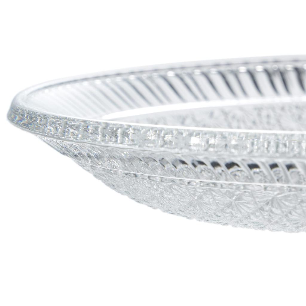 Mizusaki Glass Fruit Plate, Approximately 17cm, Miyabi, Made In Japan, MKG-210121