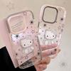 Чехол для телефона IPhone 16/15 с рисунком кота, Совместим с 17 Pro Max, Рамка с цветовыми блоками, Милый и крутой 13/11 Мягкий чехол