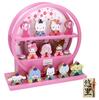 Osaka Choseido Wooden Hina Compact with Nameplate and Free Wooden Tag Set Dolls, Miniature, (Sent Separately) - 10-Person