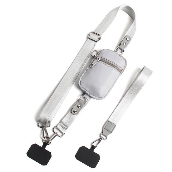 Yousheng Нагрудный шнурок Свободные руки Держатель для телефона Ремешок для переноски телефона с RFID-кошельком Удобный слинг для телефона для всех смартфонов