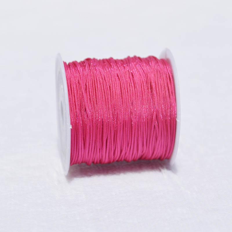 Нейлоновый шнур 0,8 мм * 20 м, нить для браслетов, сделай сам, 1 рулон, для ожерелья, ювелирных аксессуаров