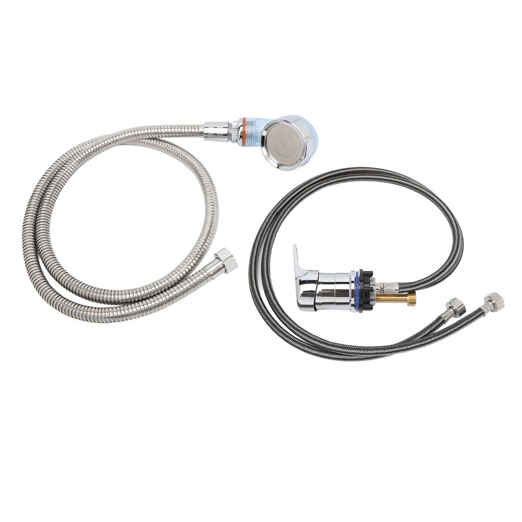 Salon Shampoo Bowl Faucet Sprayer Kit with 120cm Hose Mixing Valve Shampoo Basin Bowl Sprayer Set