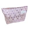VivaViva Makeup Large Stylish and Cute Square Cosmetic Storage Travel Portable Heart Women's Pouch, Capacity, Pouch, Pouch, Pouch, (Pink Pattern)