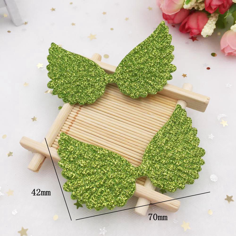 16pcs 42mm*70mm Glitter Paillette Big Angel Wings Appliques Patches Wedding DIY Craft Supplies