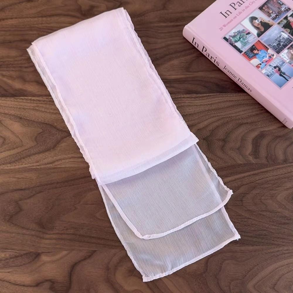 Soft Chiffon Silk Scarf Thin Long Ribbon Neckerchief Elegant Ribbon Scarf For Women