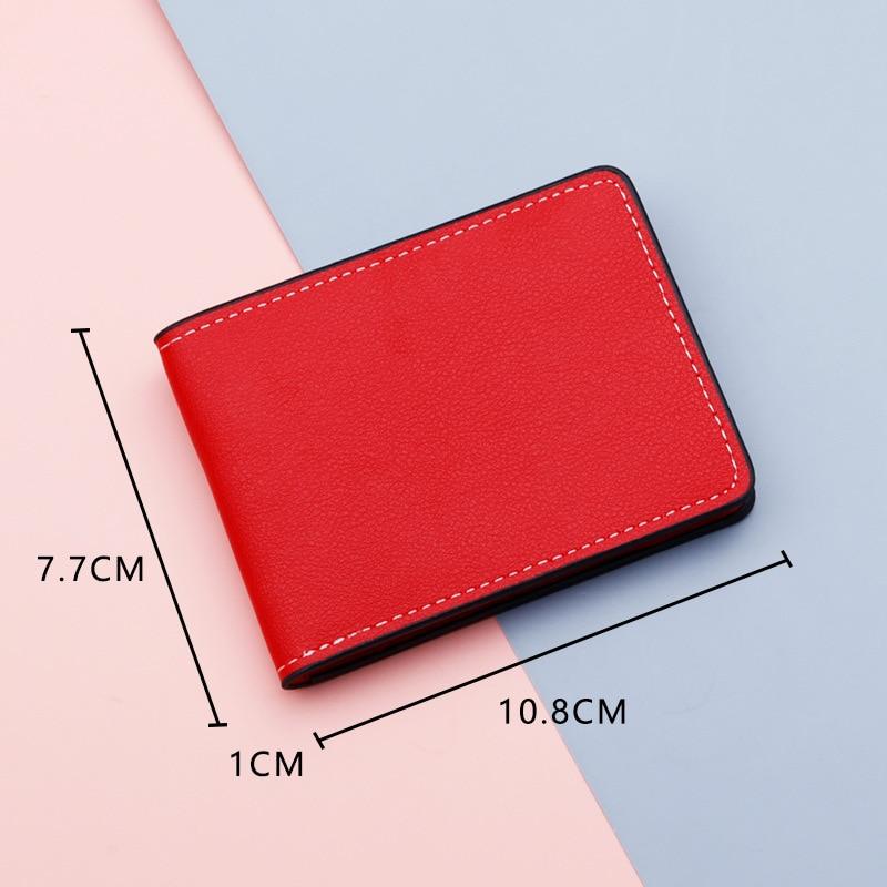 Ультратонкий автомобильный держатель для документов, удостоверения личности, для мужчин и женщин, держатель для карт из искусственной кожи, кошелек, чехол-кошелек