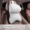 Car Neck Pillow Ergonomic Breathable Car Headrest Neck Cushion with Elastic Strap Adjustable Cervical