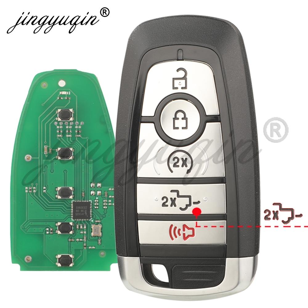jingyuqin 433.92/434/868/902Mhz Remote Car Key For Ford Edge Explorer Expedition Fusion Mondeo F150 F250 Mustang Smart Keyless