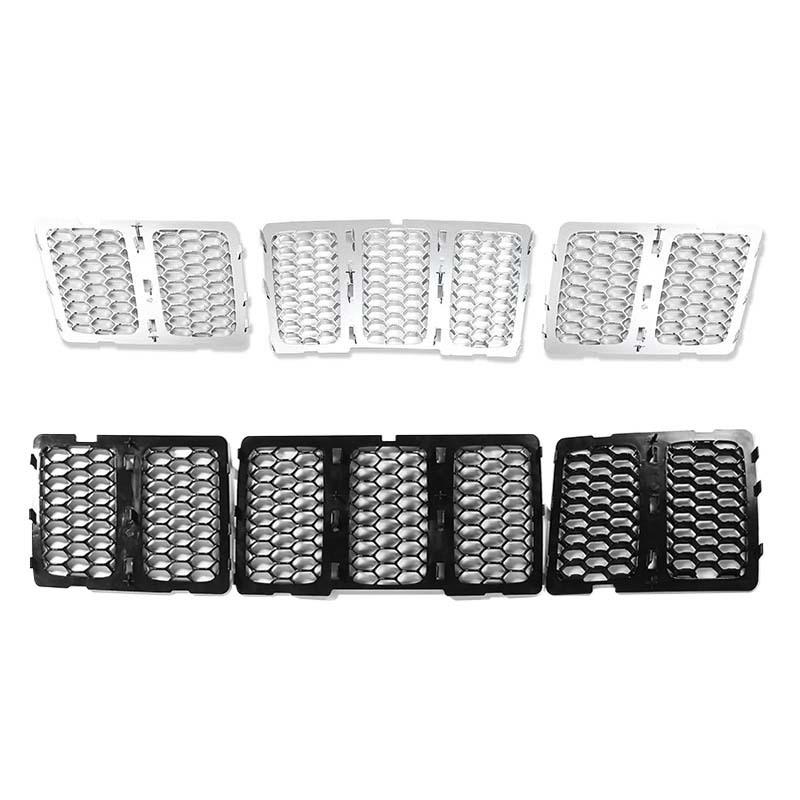ABS Car Grille Cover Decoration Stickers  For Jeep Grand Cherokee 2014-2016 Car Exterior Accessories