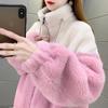 2024 Women's Autumn/Winter Korean Style Slimming Lambswool Coat