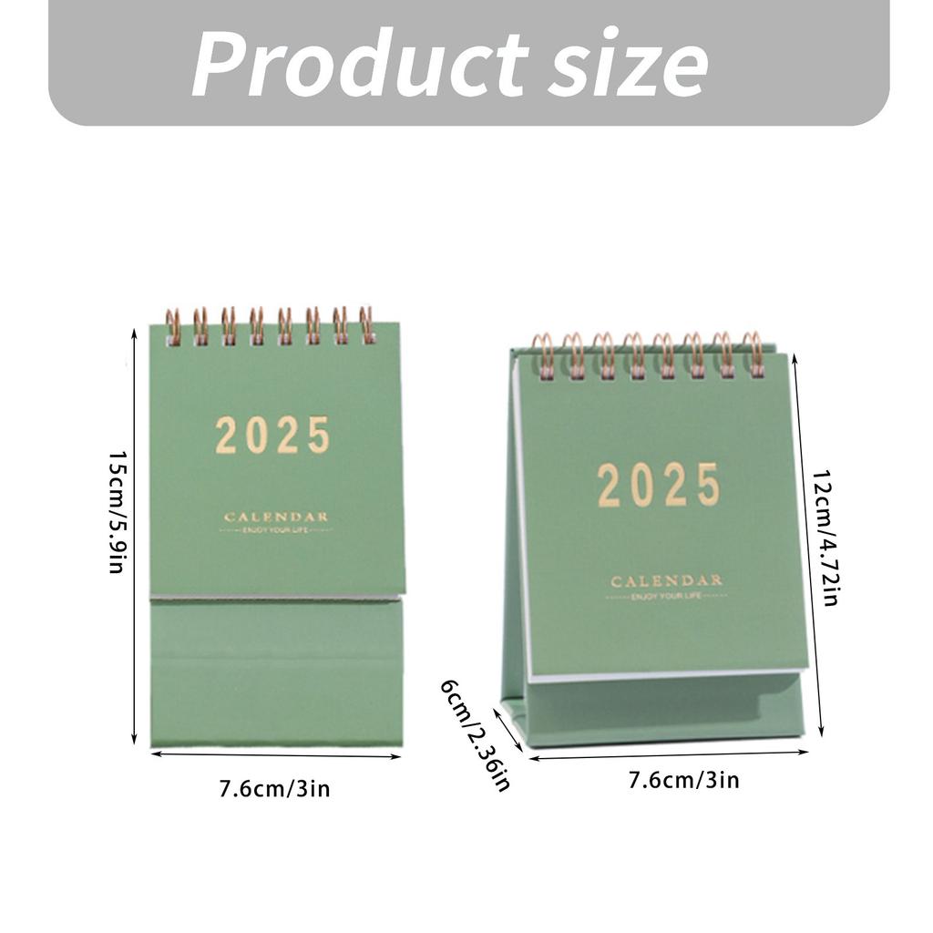 Календарь 2024-2025 Маленький настольный календарь с июля 2024 по декабрь 2025 года Настольный календарь с двойной спиралью