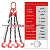G80 Manganese Steel Lifting Chain Slings with Hooks - Single & Double Leg Set