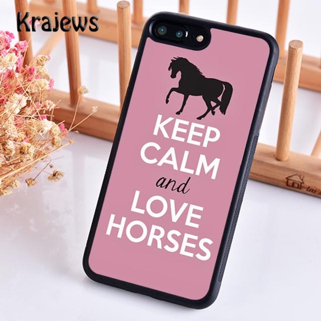 Krajews сохраняйте спокойствие и садитесь на лошадь Чехол для телефона для iPhone 17 Air 16 15 14 plus 12 pro max Fundas