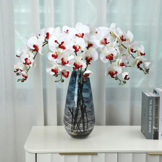 Eco-friendly Artificial Flower Realistic Great Ornamental Simulation Phalaenopsis