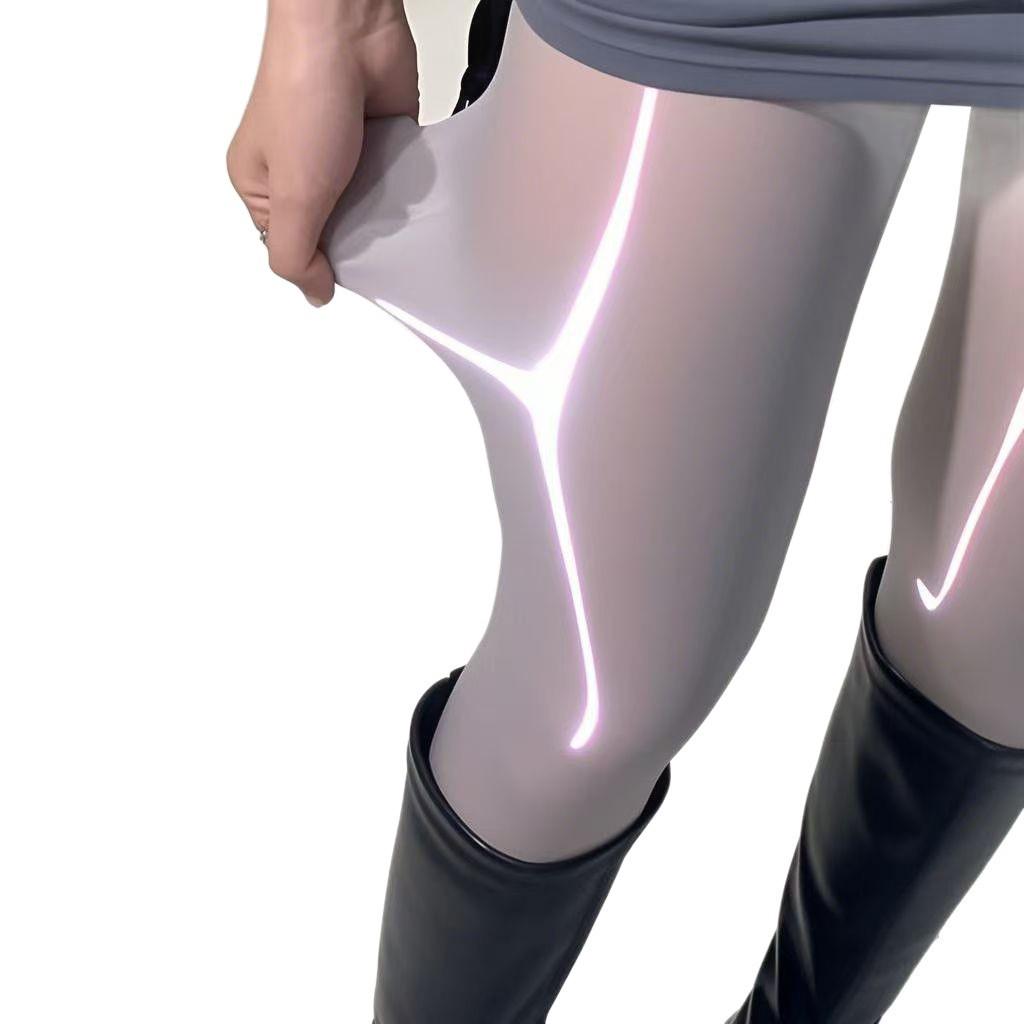 Aurora Luster 8D Прозрачные шелковые чулки с лошадиным маслом - Большой размер