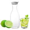 2pcs Transparent Juice Bottle 50 Oz Cold Water Pitcher Beverage Container Tea Jug Summer