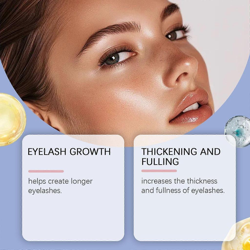 Natural Eyelash Growth Serum 3-Pack Non-Irritating Thicker Longer Lashes Fast Results