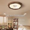 Modern Walnut Cream Ceiling Lamp: Medieval Style, Full Spectrum Eye Protection for Bedroom or Study