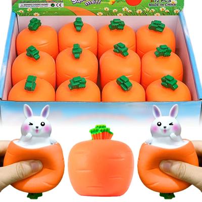 Новая сжимаемая морковка-кролик, игрушки-чашки, детские игрушки для снятия стресса, пищалки, фиджеты, игрушки для декомпрессии, сенсорные игрушки для детей, взрослых, младенцев, подарок
