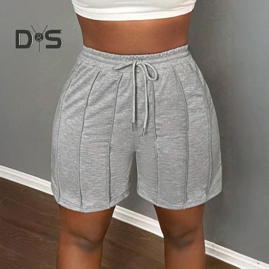 Женские спортивные шорты, повседневные спортивные шорты, эластичные мини-шорты с завязками на талии, летняя спортивная одежда
