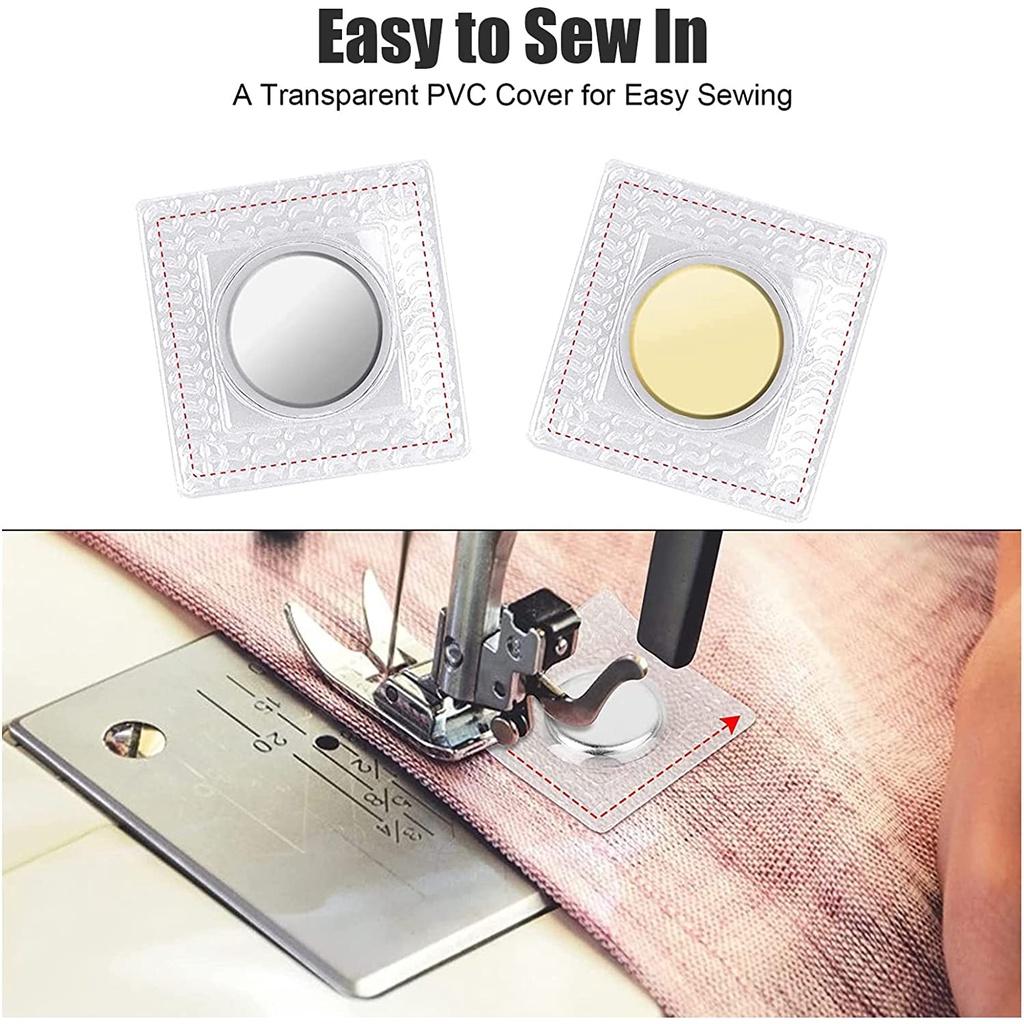 10 пар невидимых скрытых пришивных магнитных застежек для сумок, одежды