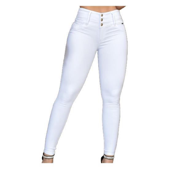 Women Pants High Waist Slim Fit Zipper Button Closure Solid Color Pockets Soft