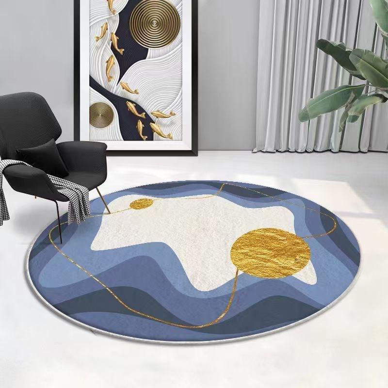 Circular Carpet Living Room Coffee Table Mat Bedroom Bedside Carpet Computer Swivel Chair Mat