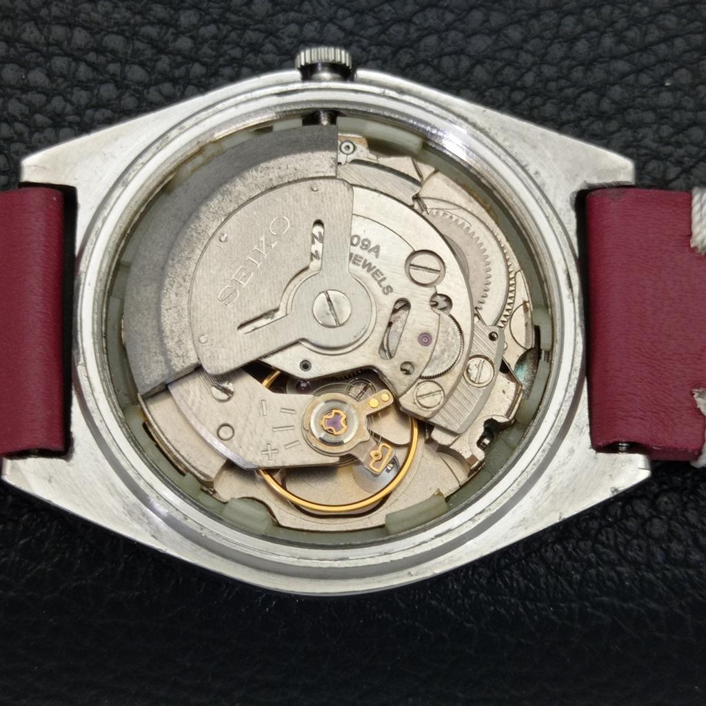 АВТОМАТИЧЕСКИЕ 6309A ВИНТАЖНЫЕ SEIKO 5 ЯПОНИЯ МУЖСКИЕ ЧАСЫ С ЦИФЕРБЛАТОМ КРАСНОГО ЦВЕТА a701652-5