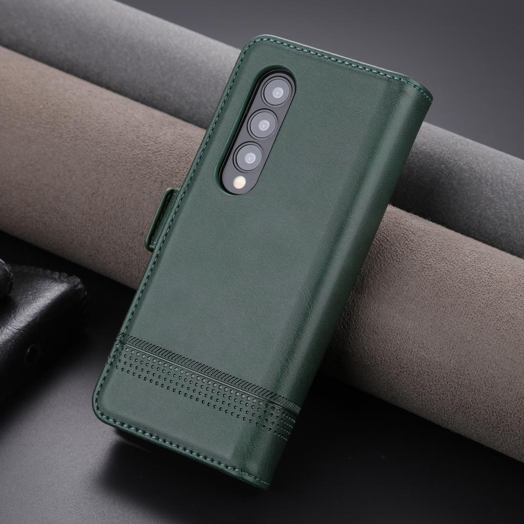 Роскошный магнитный адсорбционный кожаный чехол для Samsung Galaxy Z Fold4 / Z Fold 4 5G Flip Cover Защитный чехол Fundas Coque