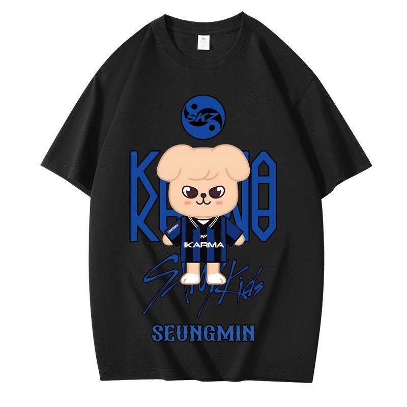 Straykids KARMA SKZOO Футболка Kpop Звезда Футболка
