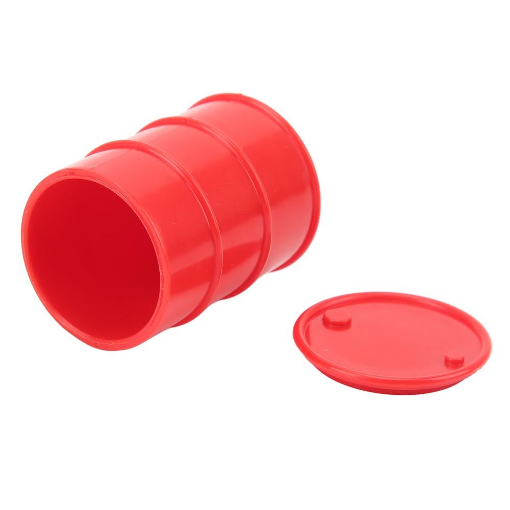 2Pcs Lightweight Mini Oil Drum 1/24 Scale Decorative Oil Drum for SCX24 RC Car For Crawler Car