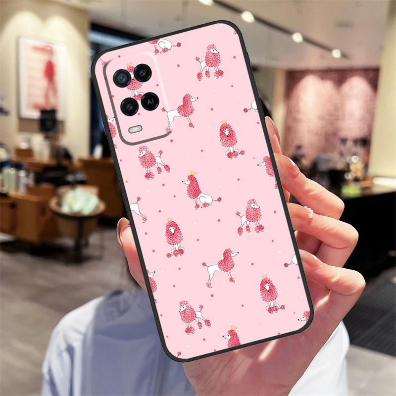 Пудели мультяшные Девчачий милый чехол для Oppo A94 A54 A40 A60 A80 A98 A78 A18 A38 A58 A16 A76 A96 A17 A77 A74 A57S A15