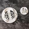 2Pcs/set Skull Shape Fondant Cake Cookie Sugarcraft Cutters Molds Tools Halloween Pirate Flag Cake D