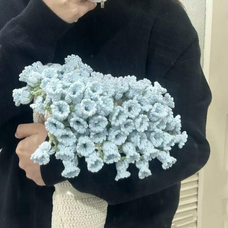 Набор для вязания ландышей, жасмина и роз ручной работы - креативный подарок «сделай сам» для создания букета или пледа