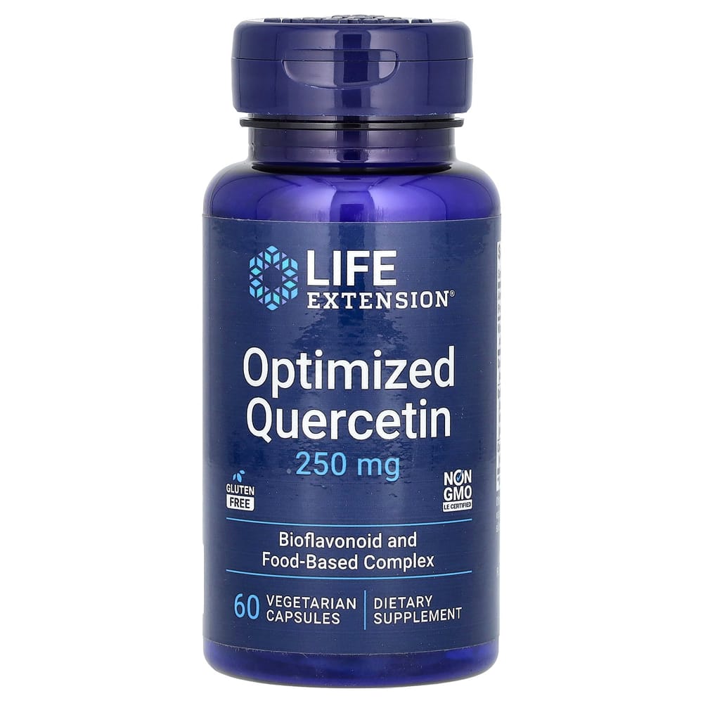 Life Extension Optimized Quercetin 250mg Veggie Capsules, 60 Count