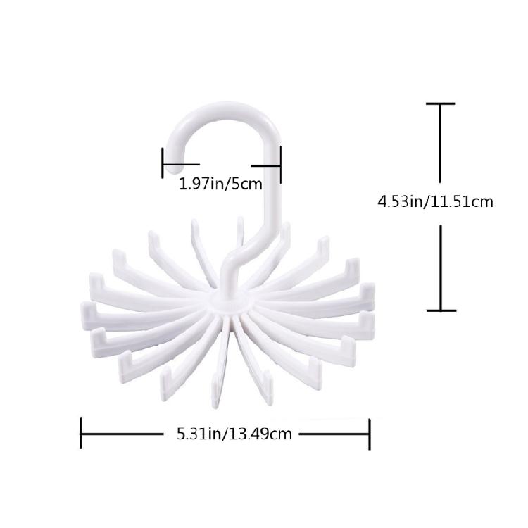 Belt Hanger Scarf Tie Rack 360 Degree Rotating Hangers for Hanging Scarf Towels