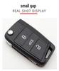 Compatible Shell for Volkswagen T-Roc, Tiguan, Lavida Plus, Skoda Folding Remote Key HU162T (3-Button)