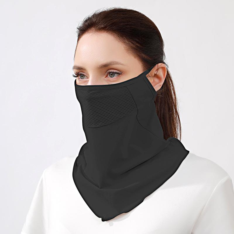 1 шт. шейный платок практичная спортивная маска для лица современная вентиляция модная ледяная шелковая маска для ушей солнцезащитный крем
