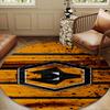 1PC rug Wolves Football Club Emblem Round mat Home Decor, Chair rug For livingroom,Bedroom, doormat home decor Birthday Gift Christmas Gifts