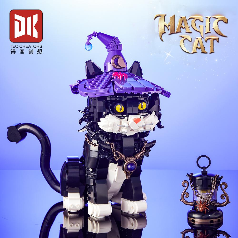 Волшебный Кот Строительные Блоки Модель MOC Фильм Гарри Поттер DIY Мини Кирпичики Сборка Фигурок Игрушки Детские Творческие Игрушки Подарки на День Рождения