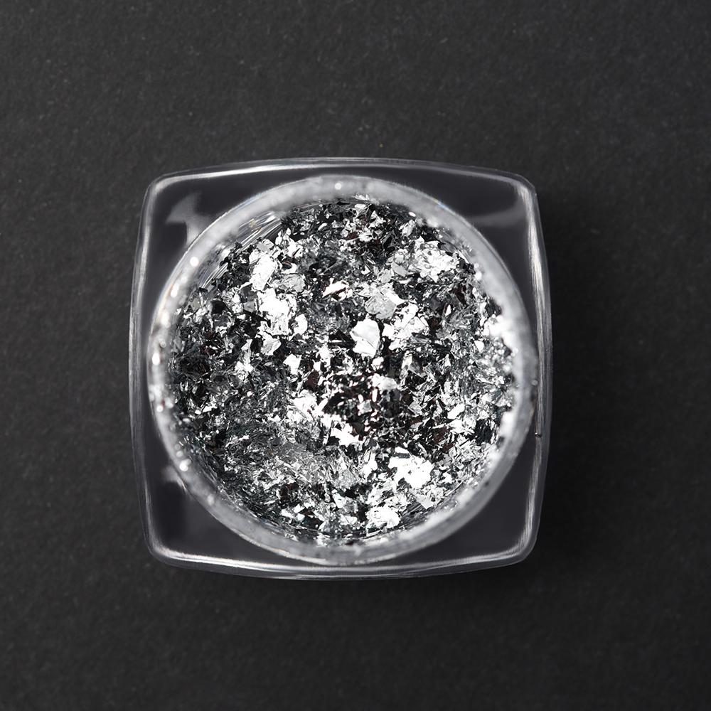 kads 0,2 г Золотая, серебряная фольга, блестящие блестки для ногтей, волшебный зеркальный эффект, порошки для ногтей, гель-лак, хромированный пигмент, украшения для дизайна ногтей