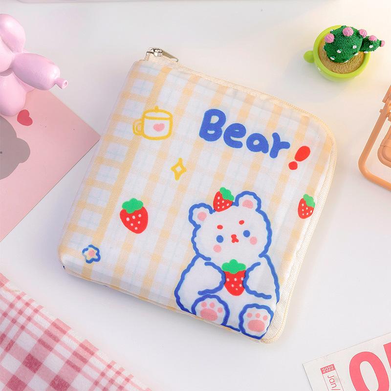 Mini Women Cosmetic Bag Cute Floral Small Makeup Bags Toiletry Organizer Female Coin Card Storage Purse Make Up Case Bag