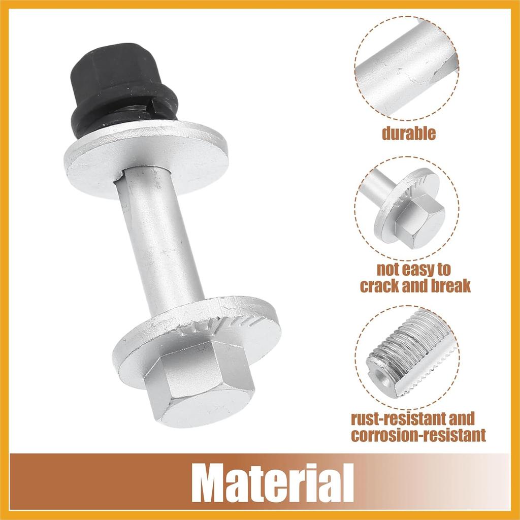 Car Camber Adjusting Eccentric Bolts Lockout Kit Suspension Control Arm Repair Bolt for Hyundai Elantra 2007-2011 No.552202H100 1 Set Replacement