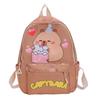 Capybara Kindergarten Kids Backpack Large Capacity Unisex Boys Girls School Bag