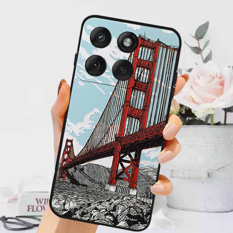 3D Тисненые Чехлы Для Edge 60 Fusion / Edge 60 Pro Рельефные Тисненые Ретро Силиконовая Задняя Крышка Для Edge 60 Stylus Черный Funda 60 Pro