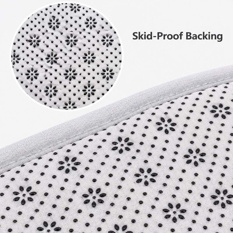 The Ohio State Buckeyes Flannel Kitchen Floor Mat Absorbent Non-Slip Soft Standing Mat Washable Comfortable Kitchen Rug for Home Sink Laundry